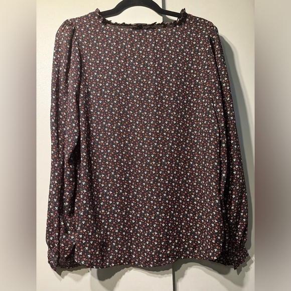 NEW Loft Ruffle Trim Blouse - Picture 2 of 6